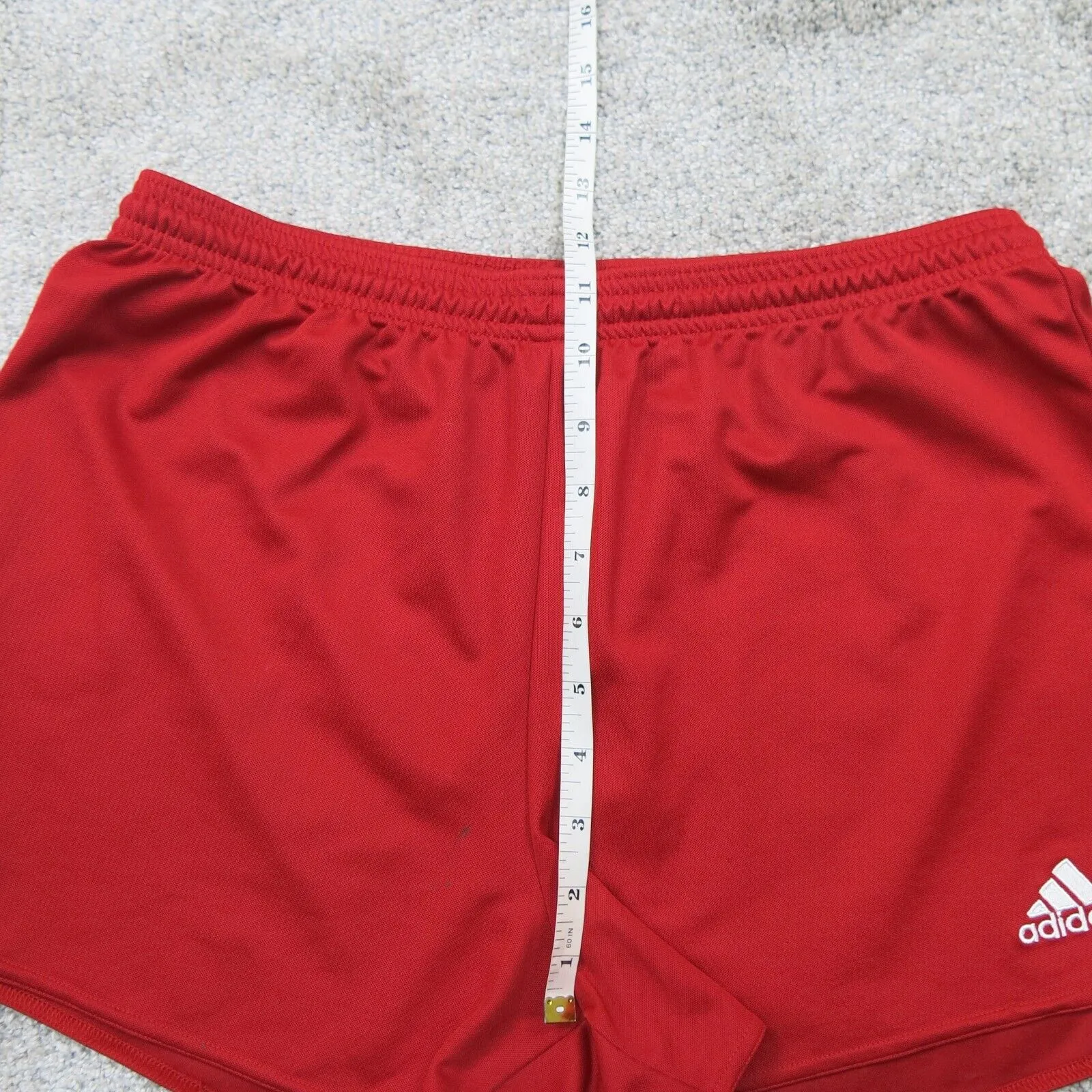 Adidas Women Activewear Shorts Aeroready Running Training Elastic Waist Red Sz L