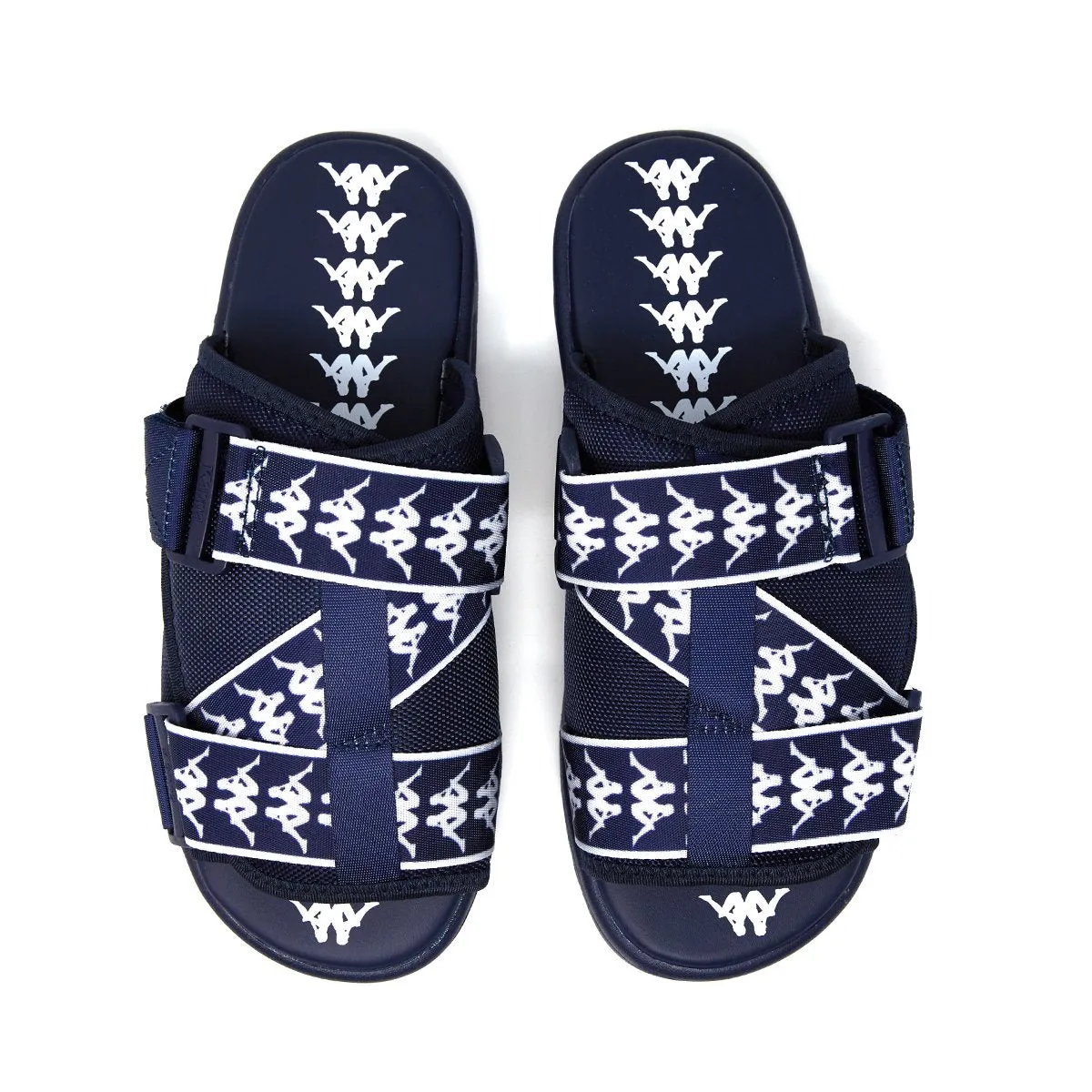 Kappa 222 BAMDA MITEL 1  SLIDES Men’s -BLUE MARINE - WHITE