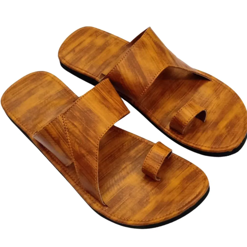 Modern Synthetic Leather Sandals Flip Flops For Men